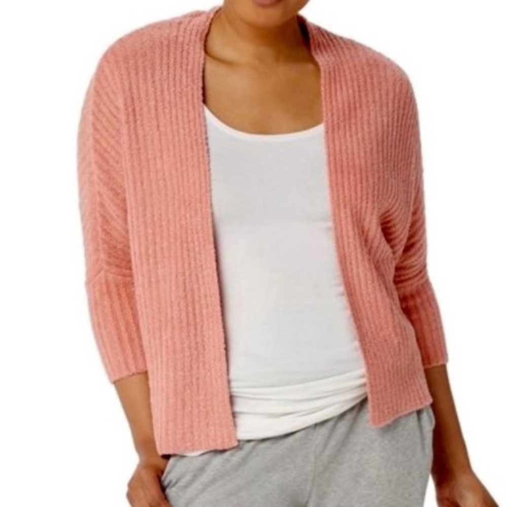 Barefoot Dreams "Cardi" Ribbed Shrug Sweater